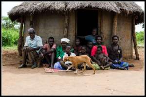 Some of the extended family in Awere.